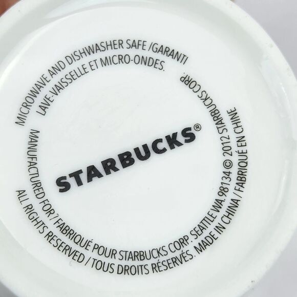 ☕️Starbucks 2012 Ivory Embossed Logo Stackable Bowls & Lid Set - Picture 11 of 12